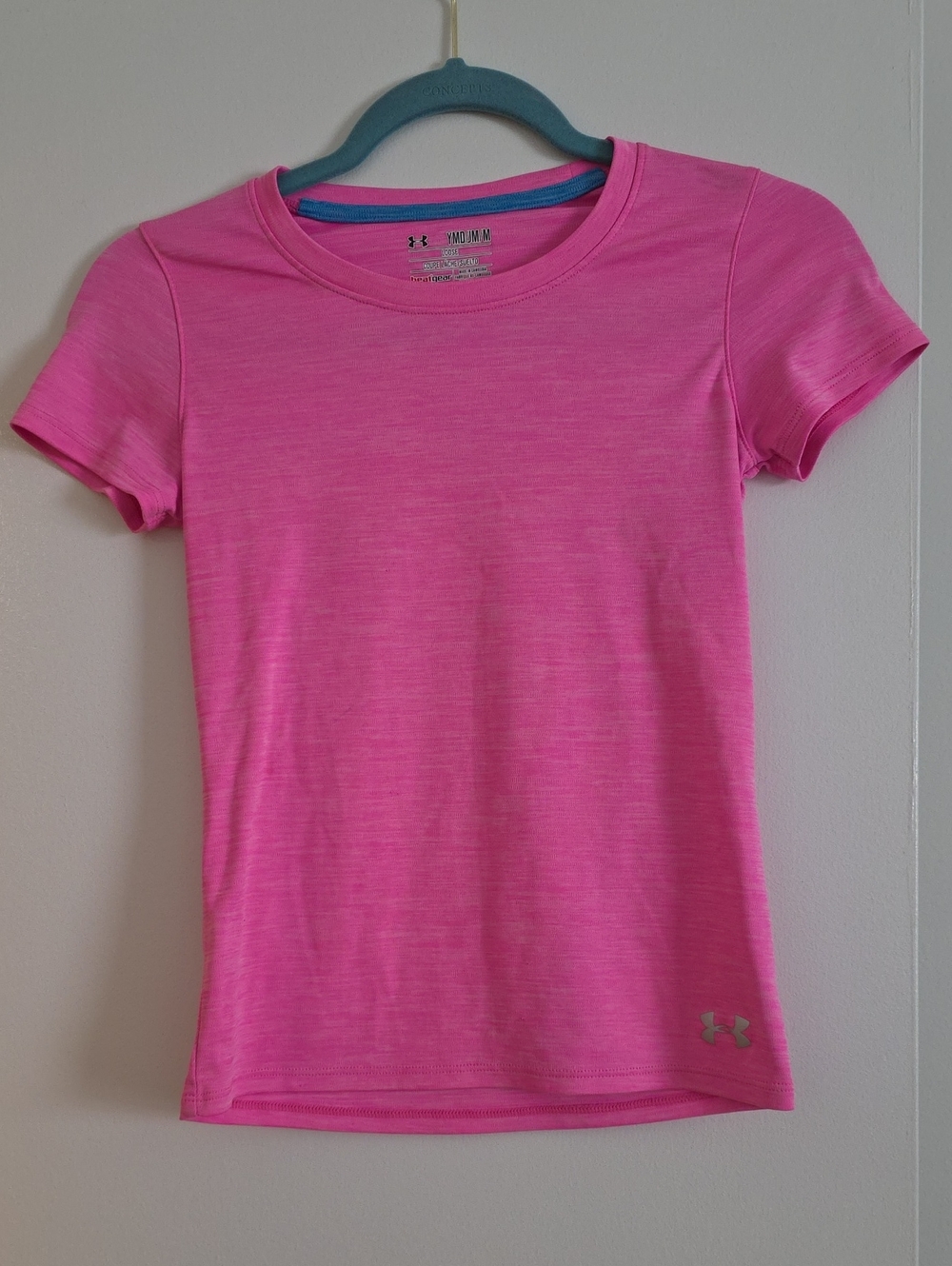 Under Armour Girl's Hot Pink Short Sleeve Performance Tee